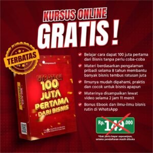 Banner strategi 100 juta pertama untuk bisnis Anda