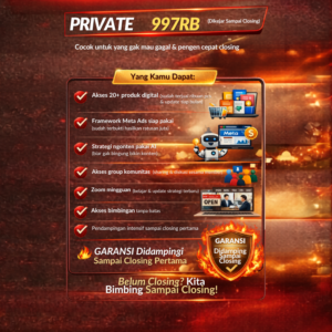 Banner promo ADC Private Eksklusif dengan harga 997RB dan bimbingan sampai closing pertama