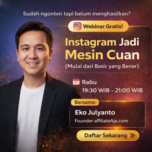 FREE webinar cuan dari Instagram