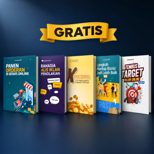 eBook Bisnis Gratis berisi kumpulan panduan jualan online untuk membantu pemula belajar strategi bisnis digital