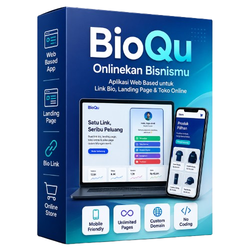 BioQu – Aplikasi Website Instan & Landing Page