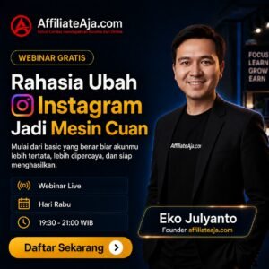 FREE webinar cuan dari Instagram