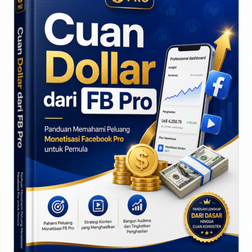 Ebook Cuan dari FB Pro sebagai panduan memahami peluang monetisasi Facebook Pro untuk pemula yang ingin belajar cuan digital