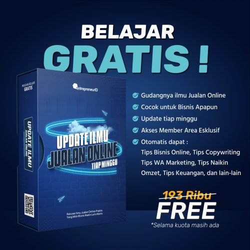 Update ilmu jualan online gratis dengan tips bisnis, copywriting, dan WhatsApp marketing setiap minggu